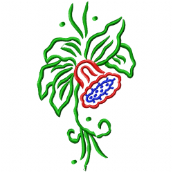 Flowers And Tree Embroidery Design 4 Flowers And Tree Embroidery Design 4